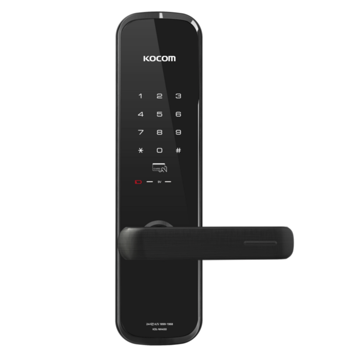 코콤 프리미엄 무타공 도어락 KDLNH450비밀번호카드키