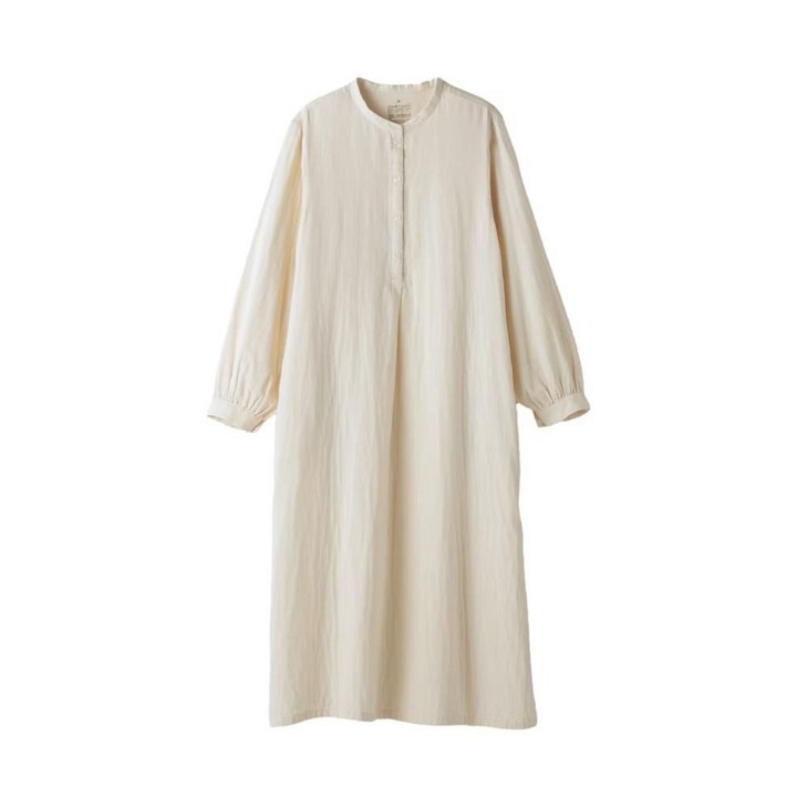 무인양품 MUJI 여성 이중 긴팔 원피스 84549311 내츄럴 여자 편한 옷 봄 가을