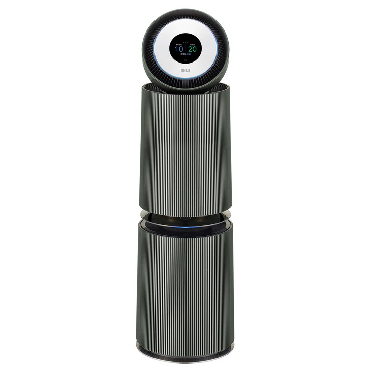LG전자 퓨리케어 오브제컬렉션 AI 360도 알파UP G 필터 공기청정기 AS335NGAC 109㎡ 방문설치, AS335NGAC, 네이처 그린