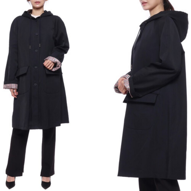 [톰브라운] 23SS 여성 나일론 후드 코트 (FOC770A F0185 415 23S)