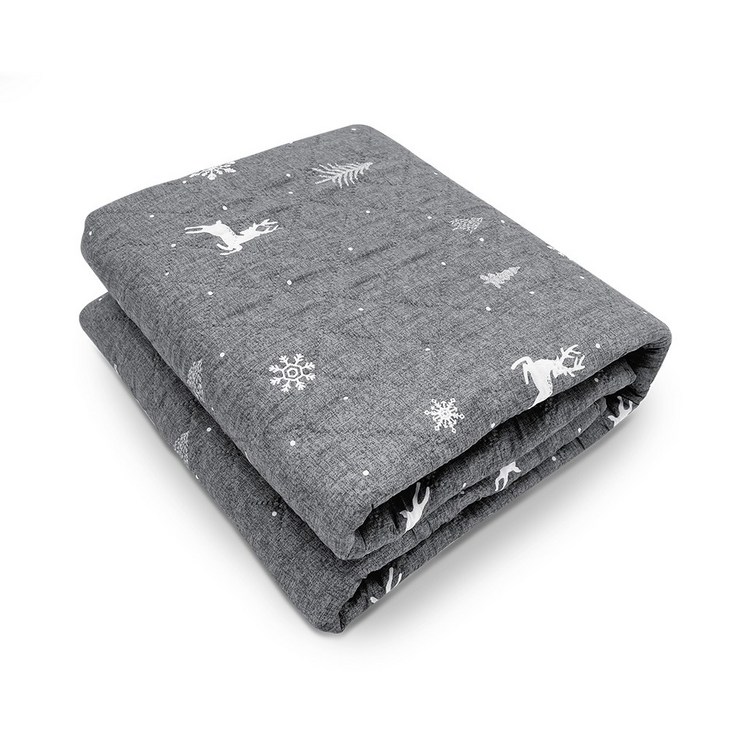 한일의료기 탄소 전기요 전기매트 국내생산 워셔블 눈꽃사슴 온열매트, 소67.5 x 180 cm, 단일 색상