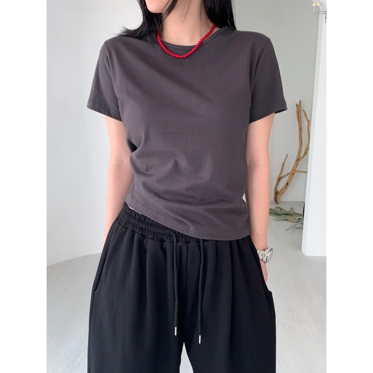 에비드 여성 데일리 20수 라운드 티셔츠 3size