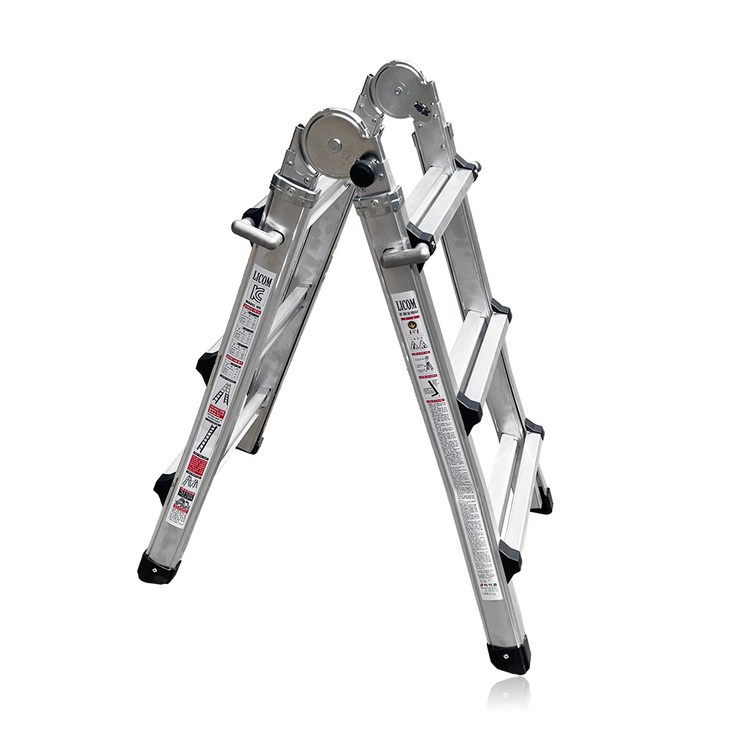 라이콤 LS사다리 3단 알루미늄 다목적 접이식 A형 H형 높이조절 가정용 산업용 안전사다리