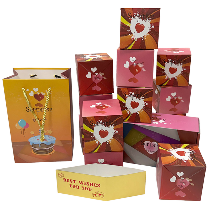 용돈박스 돈케이크 반전 용돈 이벤트 돈티슈 환갑 선물, 1개