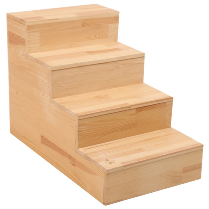 이너피스 원목 4단 강아지 계단 펫스텝 C, 1개