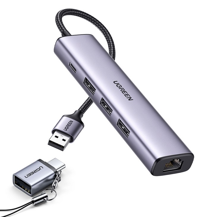 유그린 USB 3.0 기가비트 랜카드 멀티 허브 C타입 USB3.0 고속 OTG 젠더, CM475US270 유그린 USB 3.0 기가비트 랜카드 멀티 허브 C타입 USB3.0 고속 OTG 젠더, CM475US270