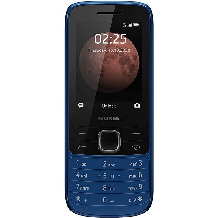 Nokia 225 GSM 4G 언락 휴대폰 블루 136823
