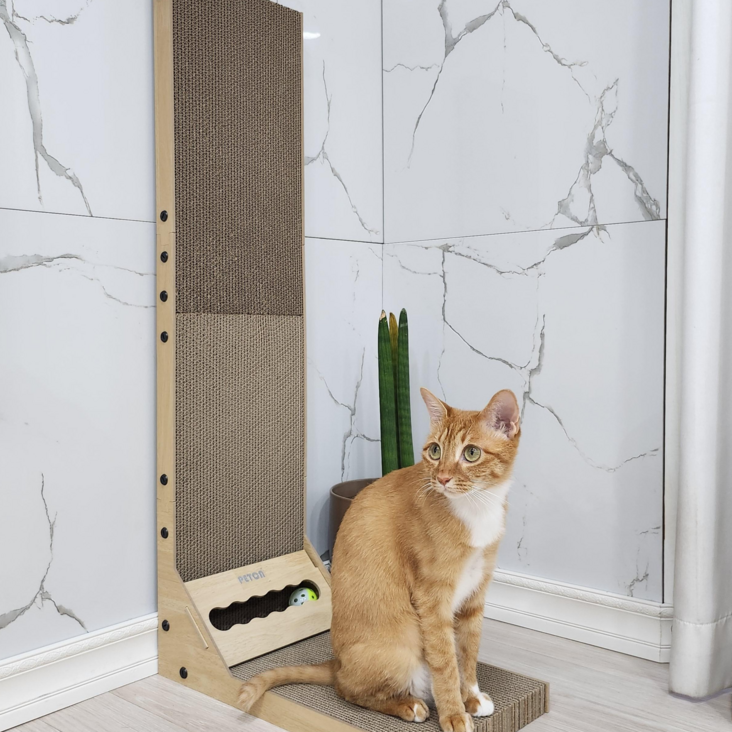 PETCA 우드 DIY 고양이 수직 스크래쳐 소파 장난감 대형, 단일색상, 1개 PETCA 우드 DIY 고양이 수직 스크래쳐 소파 장난감 대형, 단일색상, 1개