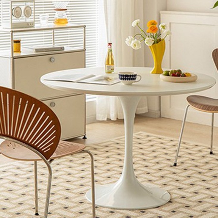 로얄다이아 카페 라운드 테이블 원형 탁자 식탁 타원형 홈카페 티테이블 - 쇼핑앤샵