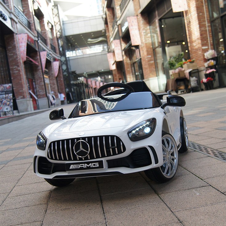 대호토이즈 벤츠 NEW GTR AMG 유아전동차, 화이트, 1개