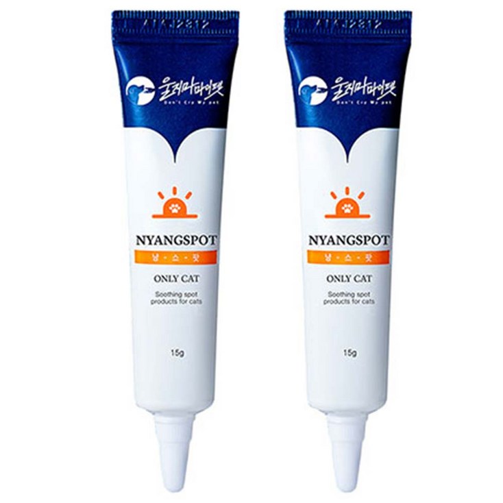 울지마마이펫 고양이 냥스팟 피부연고, 15g, 2개