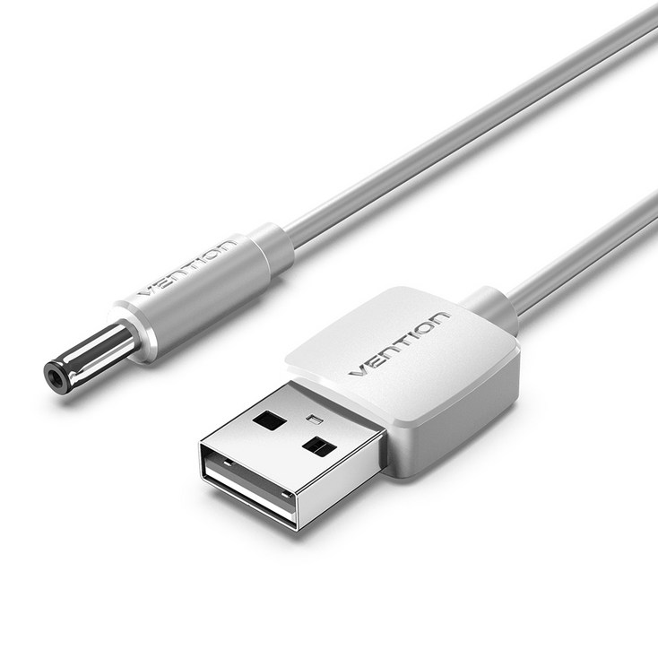 벤션 USB ADC 3.5mm 충전케이블 CEX, 1m, 화이트, 1개