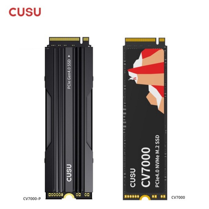 PS5 데스크탑용 CUSU M2 SSD 1TB NVMe PCIe4.0 솔리드 스테이트 디스크 하드 드라이브