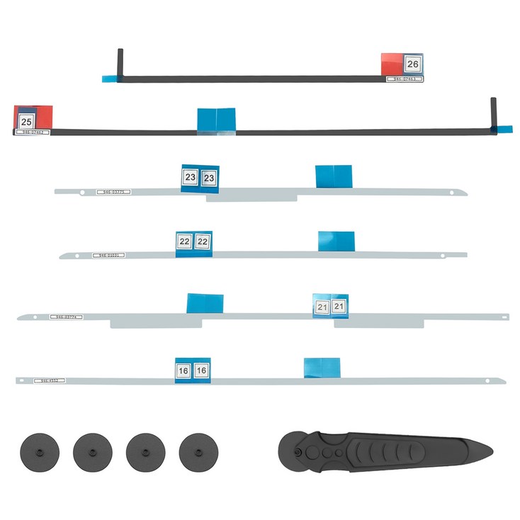 새로운 LCD 디스플레이 접착 스트립, 스티커, 교체 테이프, 교체 스티커, 코터 휠, 핸들, 제거 키트, 개봉 도구로 잔여물 없는 전문 수리, Apple iMac과 호환 가능