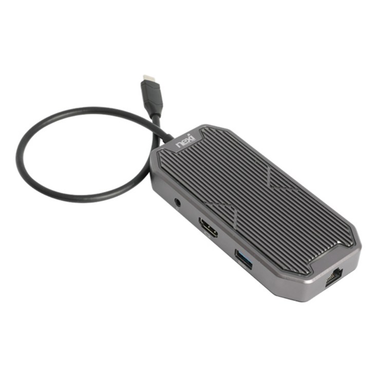 연오랑 NEXI C타입 to 멀티스테이션 4K HDMI출력 USB허브 PD충전 랜카드 오디오포트