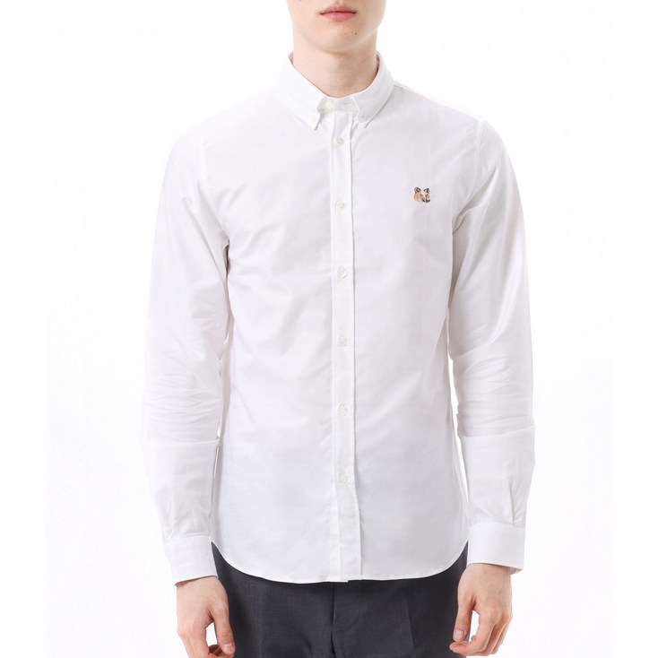공식정품 메종키츠네 남방 MAISON KITSUNE MINI FOX HEAD CLASSIC BD SHIRT MM00413WC2010P100 미니 폭스 클래식 셔츠