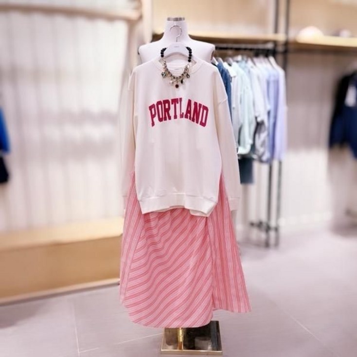 SK8TSF423PORTLAND 루즈핏 맨투맨 티셔츠