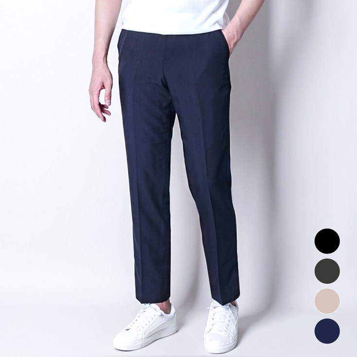 디아웃핏프리미엄 쿨 린넨 슬랙스 여름 스판 히든밴딩 남자 시원한 남성 아이스 정장바지