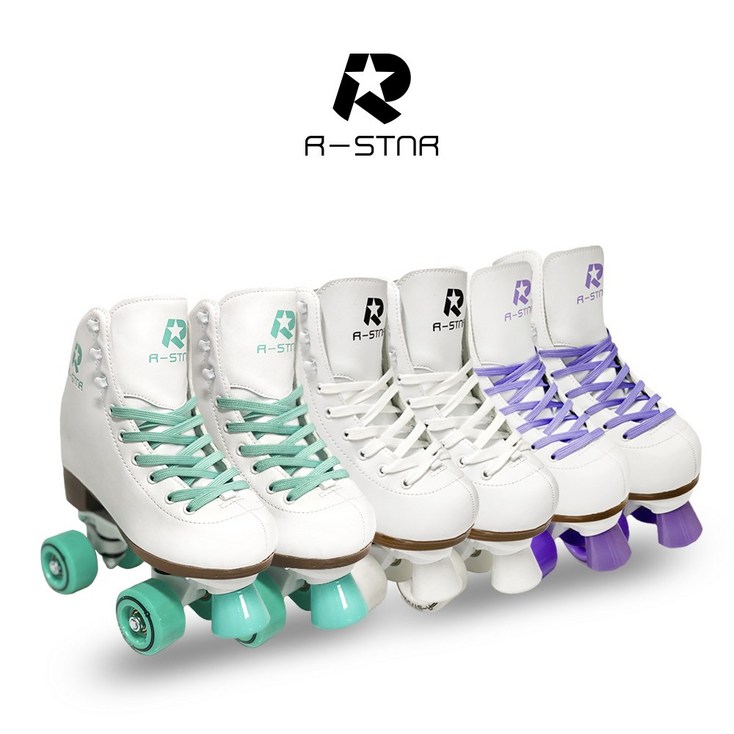 롤링스타 아동 어린이 성인 밀크팝 롤러스케이트, 화이트, 1개