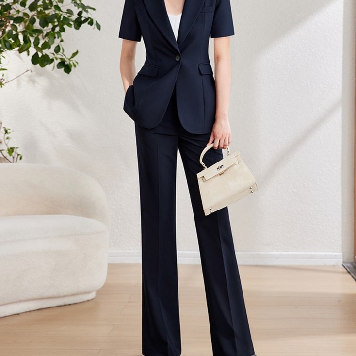 그루밍grooming 여성 봄 고급 패션 정장 통근 사무실 변호사 정장 세트