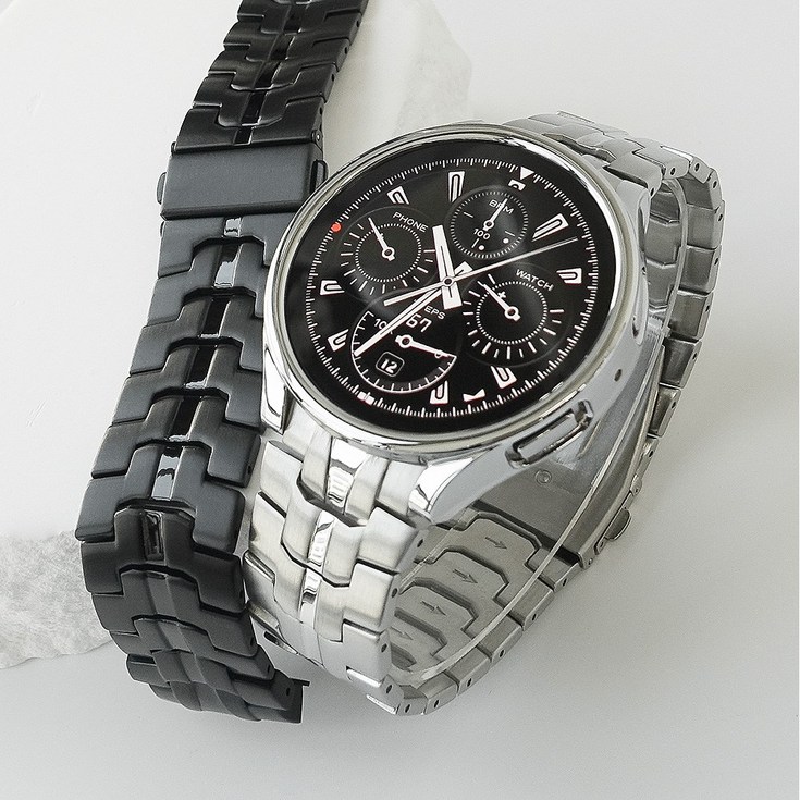 스트랩맨 갤럭시워치6 5 4 스파인 풀세트 메탈 스트랩케이스강화유리 44mm 40mm 클래식 47mm 43mm 프로 정품 호환