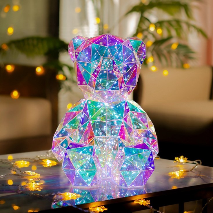 아모란나 곰돌이 캐릭터 무드등 인테리어 감성 조명 오로라 LED, 폴라베어  LED Polar Bear GIFT BOX