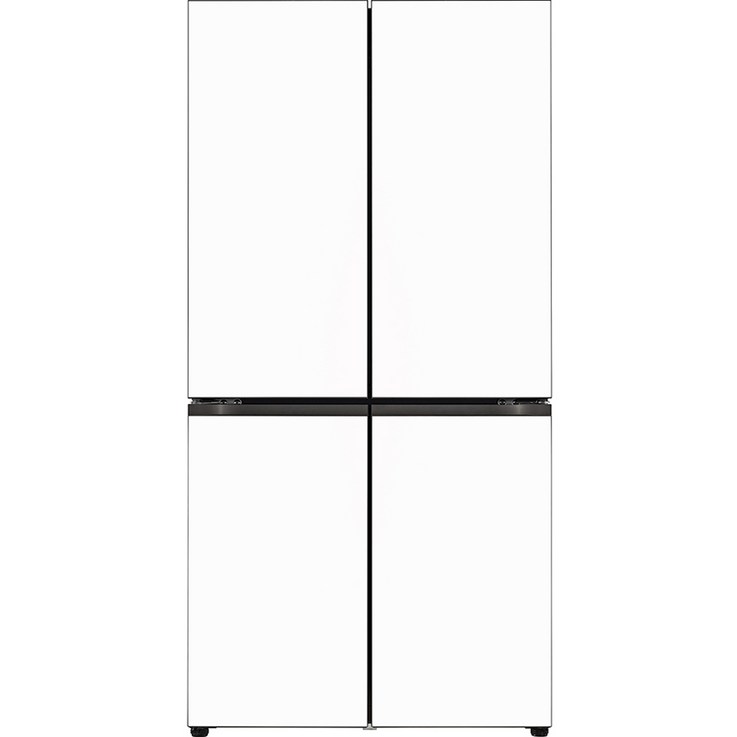 [색상선택형] LG전자 오브제 베이직 양문형 글라스 냉장고 870L 방문설치