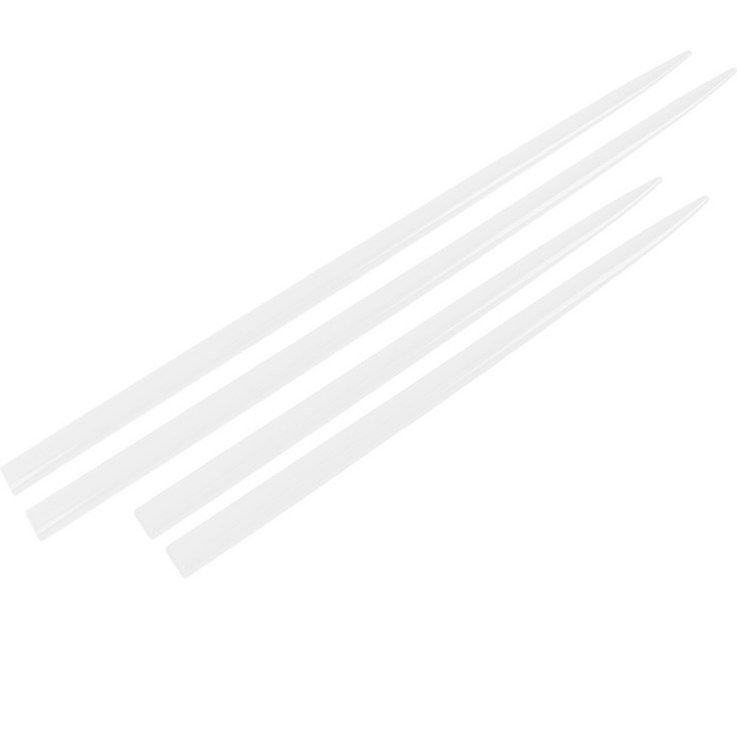 옵시디언 문콕 스크래치방지 차량용 도어가드 2종 x 2p 세트 숏버전, 화이트, 1세트