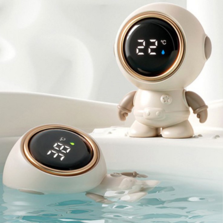 알로베베 아기 유아 목욕 물 온도측정 우주인 탕온도계 KC인증, 혼합색상