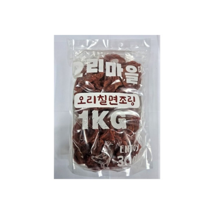 오리마을 오리칠면조링 1kg 대용량간식