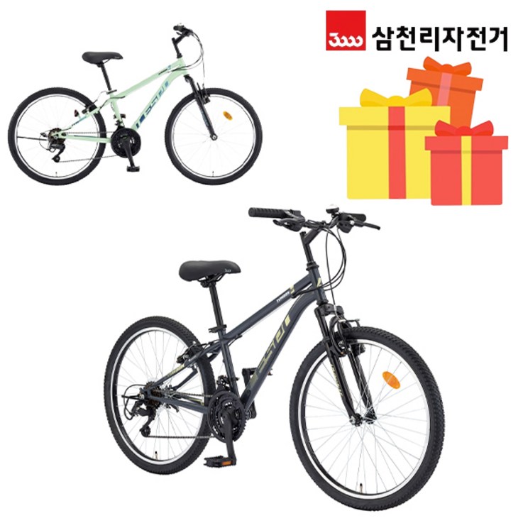 삼천리 완조립 2024 태풍 SF 24인치 21단 초등학생 주니어 MTB 자전거, 블랙, 1개 삼천리 완조립 2024 태풍 SF 24인치 21단 초등학생 주니어 MTB 자전거, 블랙, 1개