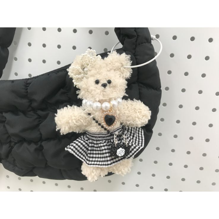 목걸이모루인형 만들기 세트 모루인형 키링 만들기 모르인형 DIY 블랙체크치마 꿈이, 1통