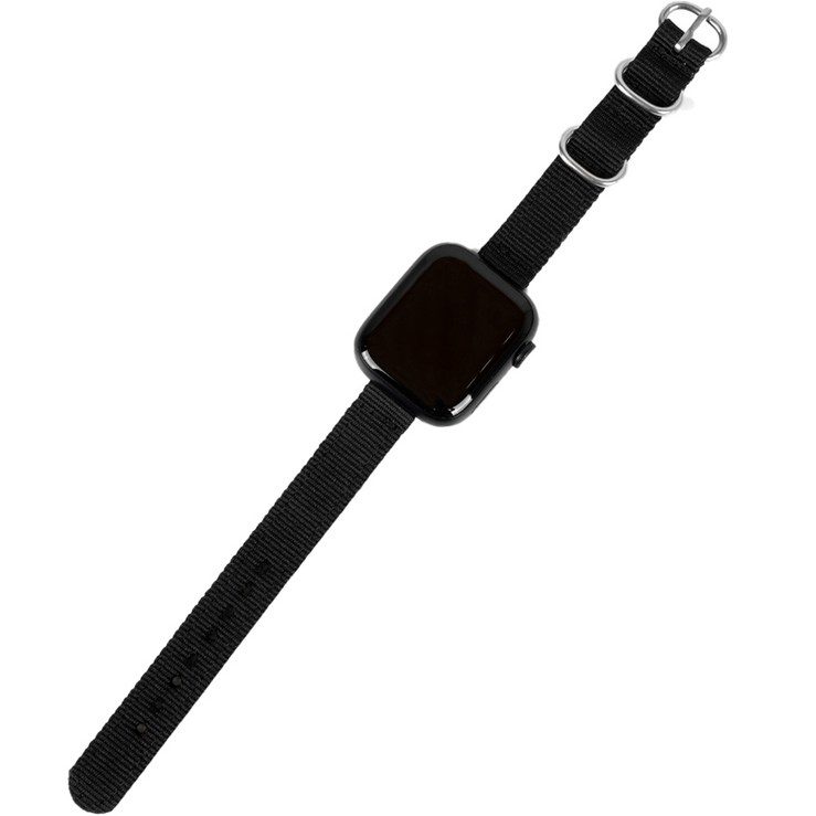 이츠라이프 애플워치 슬림 나토밴드 스포츠 스트랩 38 / 40/ 41mm, 블랙
