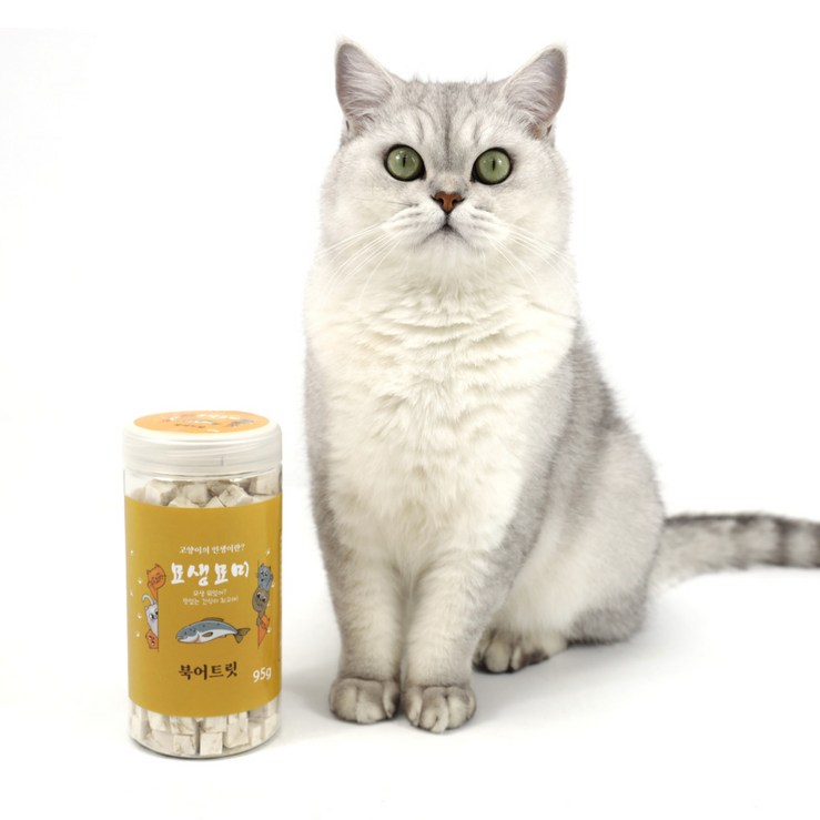 희동이네 고양이 동결건조간식 묘생묘미 북어트릿 95g 맛있는 고단백 북어 원물100% 고양이 트릿 1개, 1개