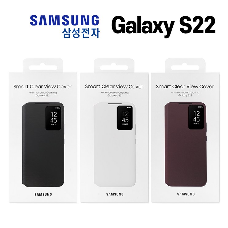 삼성정품 갤럭시 S22 스마트 클리어 뷰 커버 ZS901