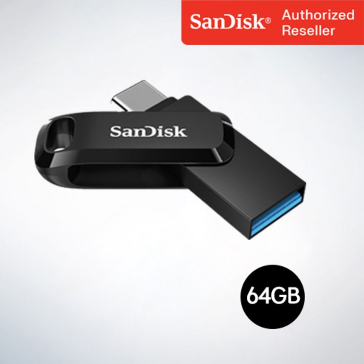 샌디스크 USB 메모리 Ultra Dual Go 울트라 듀얼 고 Type-C OTG USB 3.1 SDDDC3 64GB 7324860939