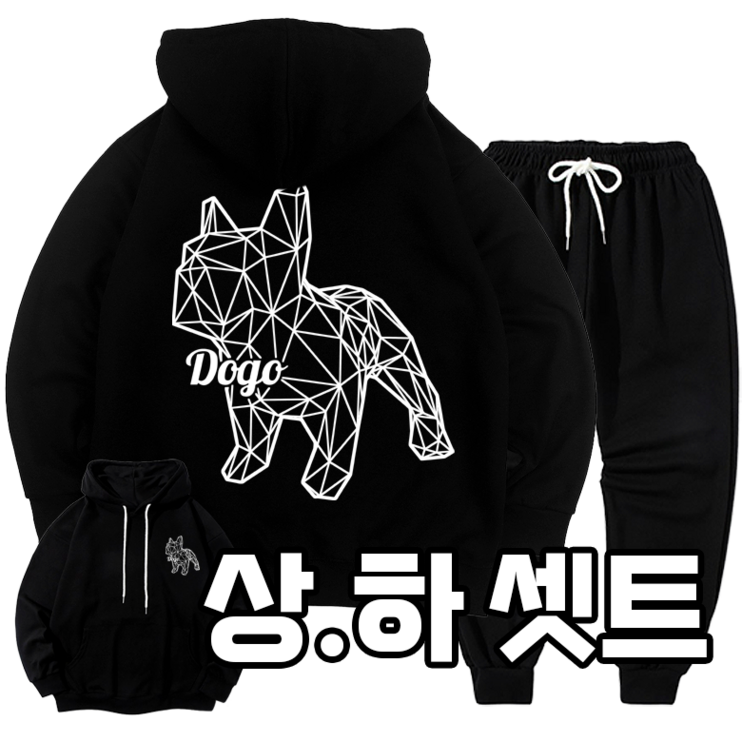 당일출고 DOGO 불독 조거 상하셋트 미라클 MXXL , 남녀 공용, 빅사이즈