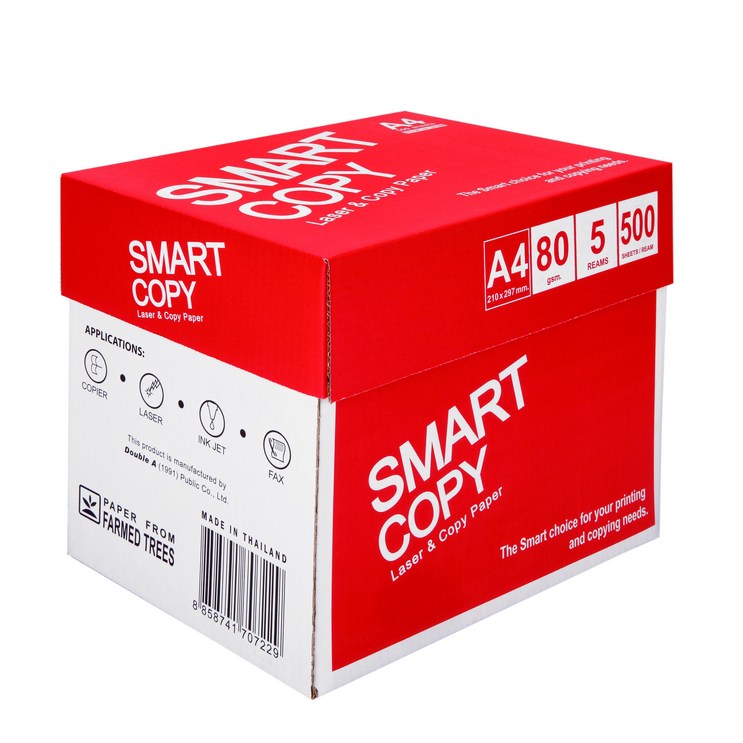 더블에이 스마트 카피 복사용지 백색 80g, 2500개, A4 더블에이 스마트 카피 복사용지 백색 80g, 2500개, A4