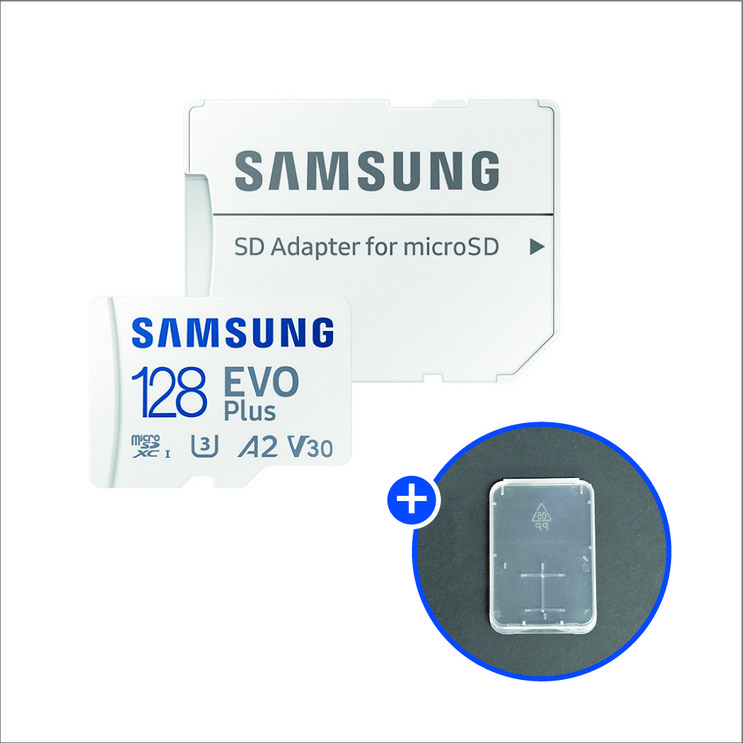 삼성전자 마이크로SD카드 EVO PLUS MBMC128KAKR SD카드 케이스