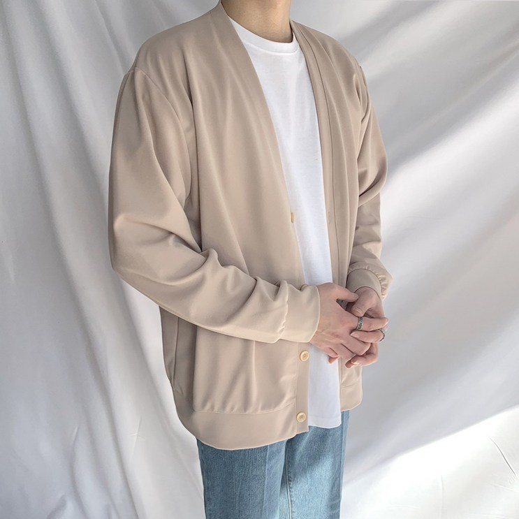 테이크잇 남자 남성 데일리 브이넥 베이직 모던 가디건