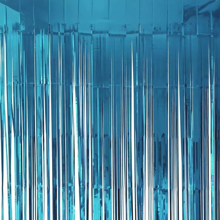엉클킴 파티장식 파티 수술 은박커튼, 스카이블루, 3개 엉클킴 파티장식 파티 수술 은박커튼, 스카이블루, 3개