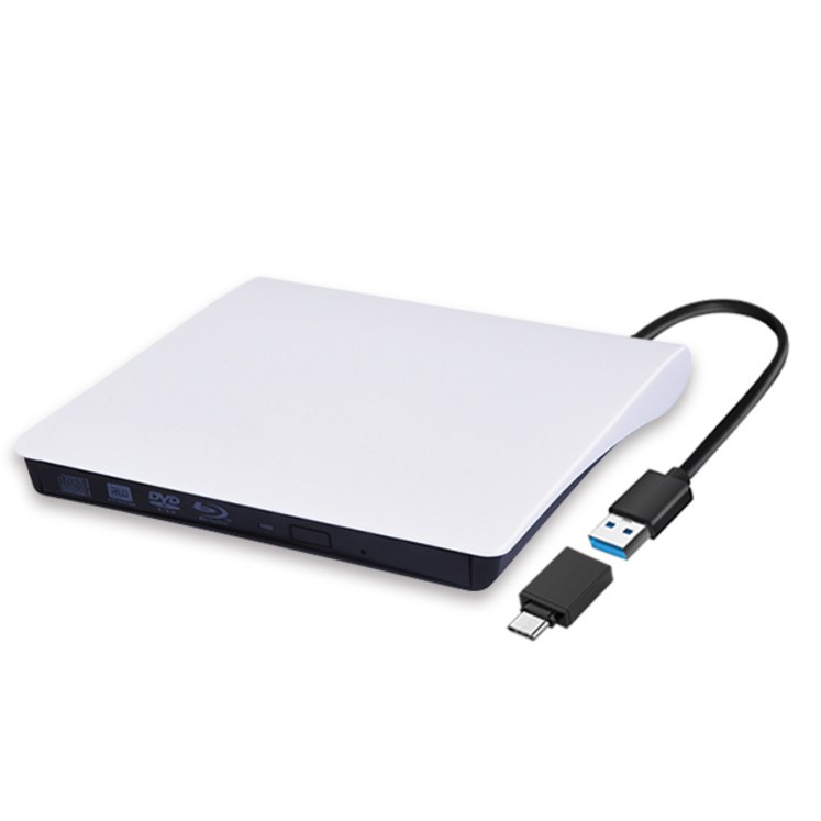 노트케이스 USB 3.0 DVD RW 멀티 외장형 ODD, NCMULTI8X화이트