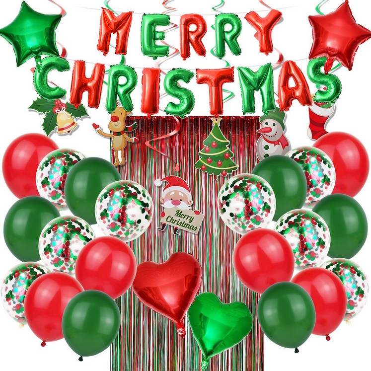 크리스마스 포토존 꾸미기 트리 벽 장식 만들기 파티 용품 미니 리스 풍선 코스트코 다이소 - 투데이밈