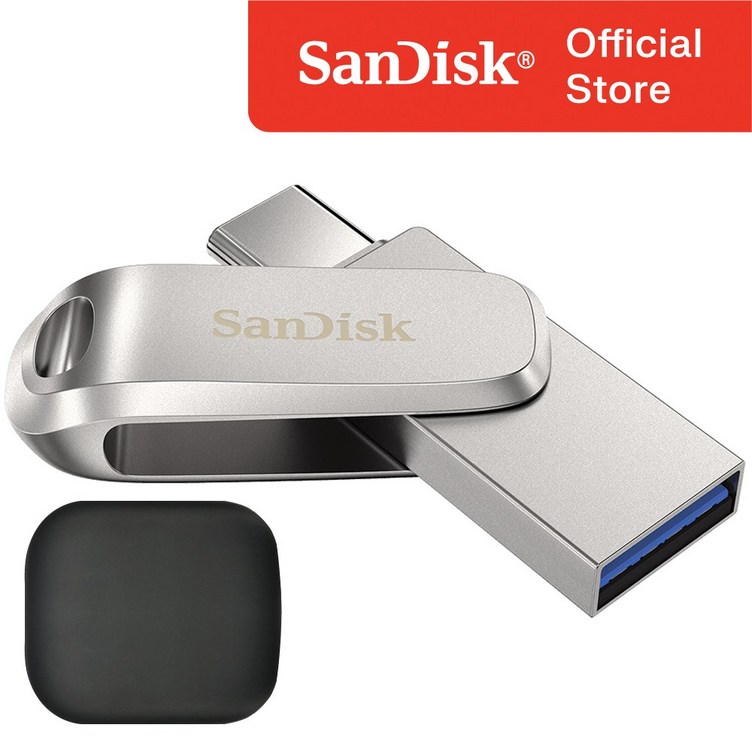 샌디스크 울트라 듀얼 럭스 C타입 USB 3.1 SDDDC4 USB 보관 케이스, 128GB