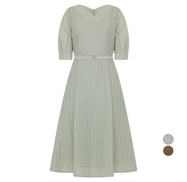 케이엘바이린 여성용 페네트 벨티드 원피스