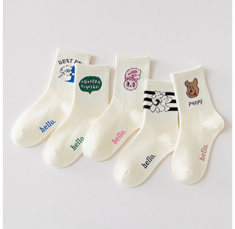 꼼제 아동용 SF프리드 양말 5종 세트