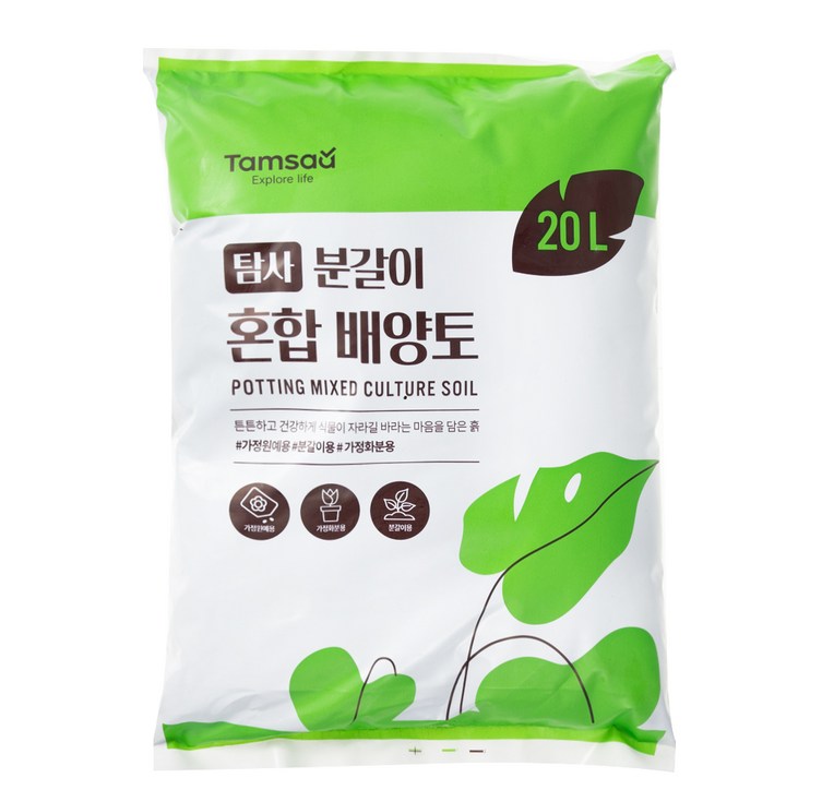 탐사 분갈이 혼합 배양토, 1개, 20L 탐사 분갈이 혼합 배양토, 1개, 20L