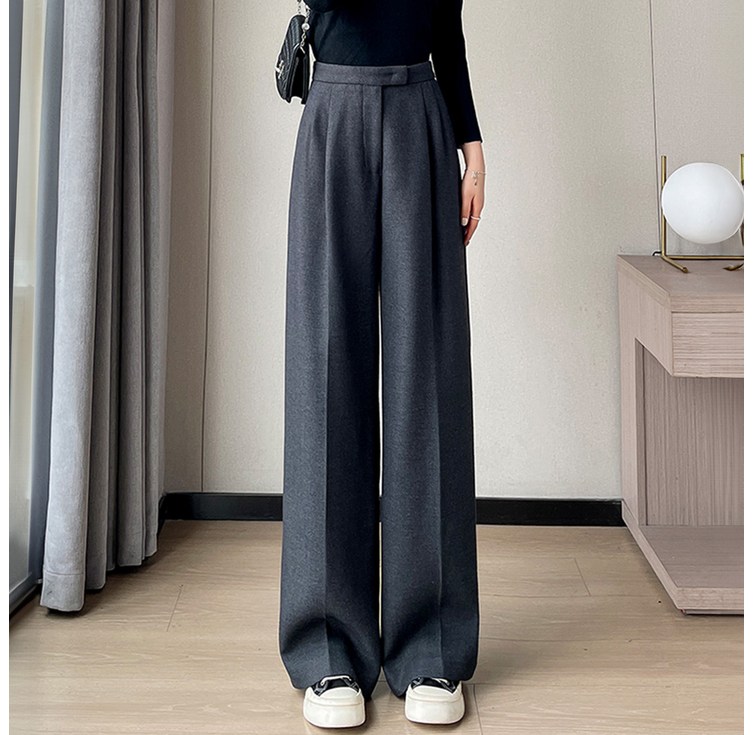 페이퍼먼츠 여성용 롱일반숏 기장 니케 와이드 정장 바지 11285