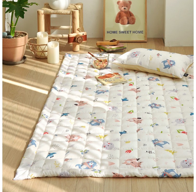 에이트룸 모달 100 미끄럼방지 밀크 유아 침대 패드