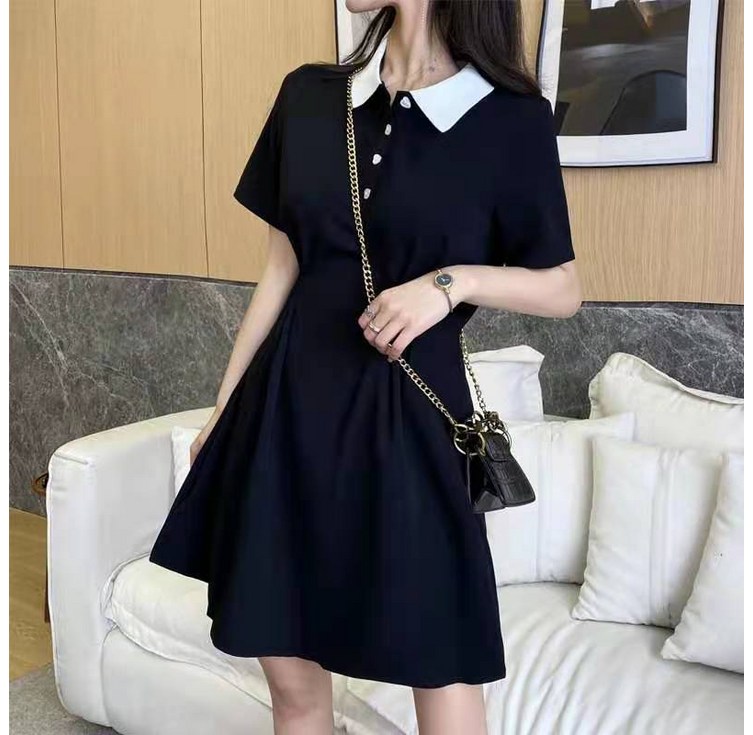 피어니스트 카라 퍼프 A라인 미니 원피스 피어니스트 카라 퍼프 A라인 미니 원피스